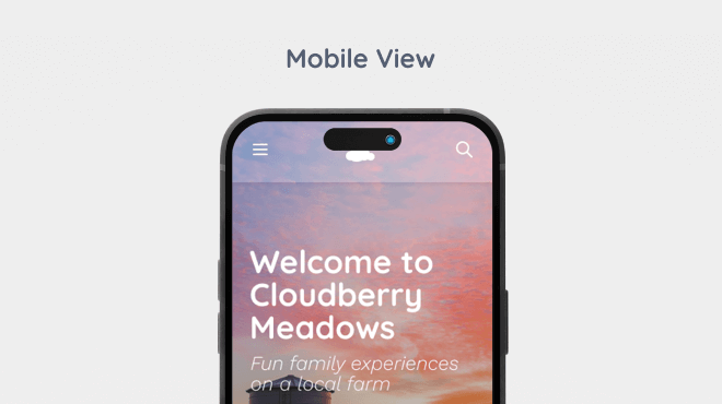 thumbnail of cloudberry farms mobile prototype