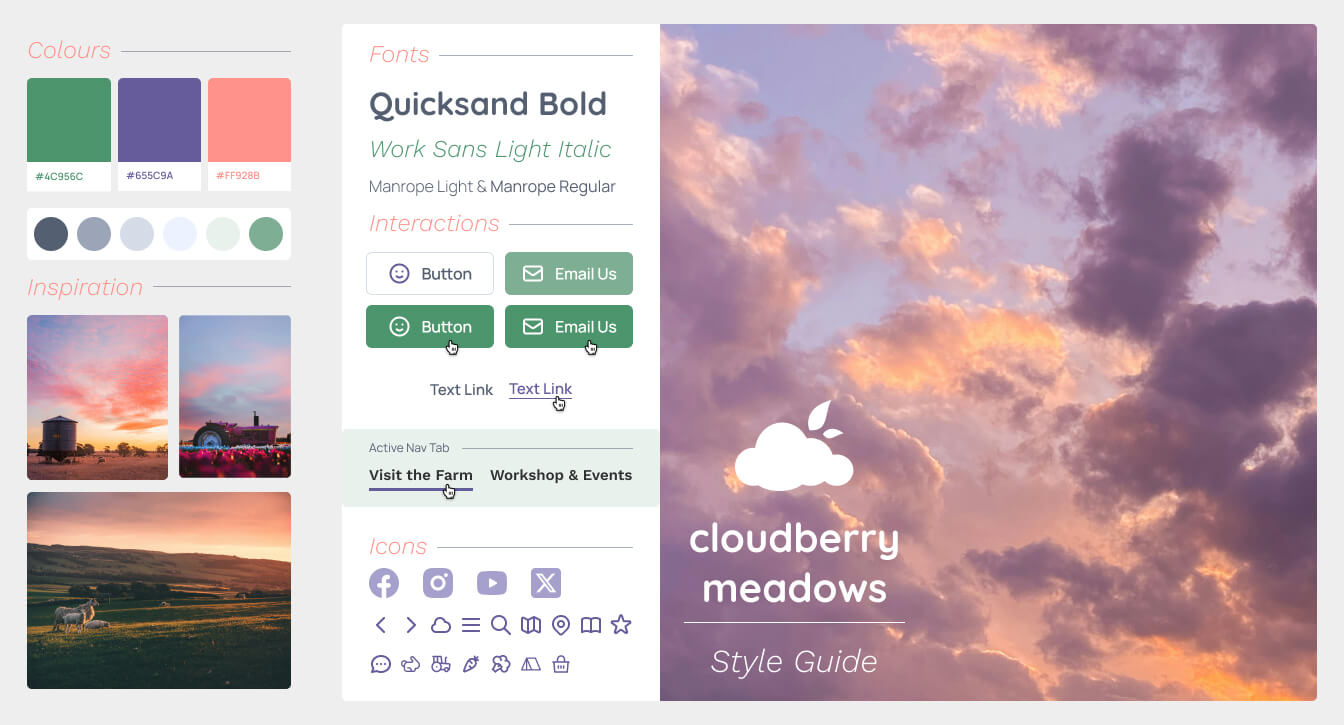 cloudberry mood board